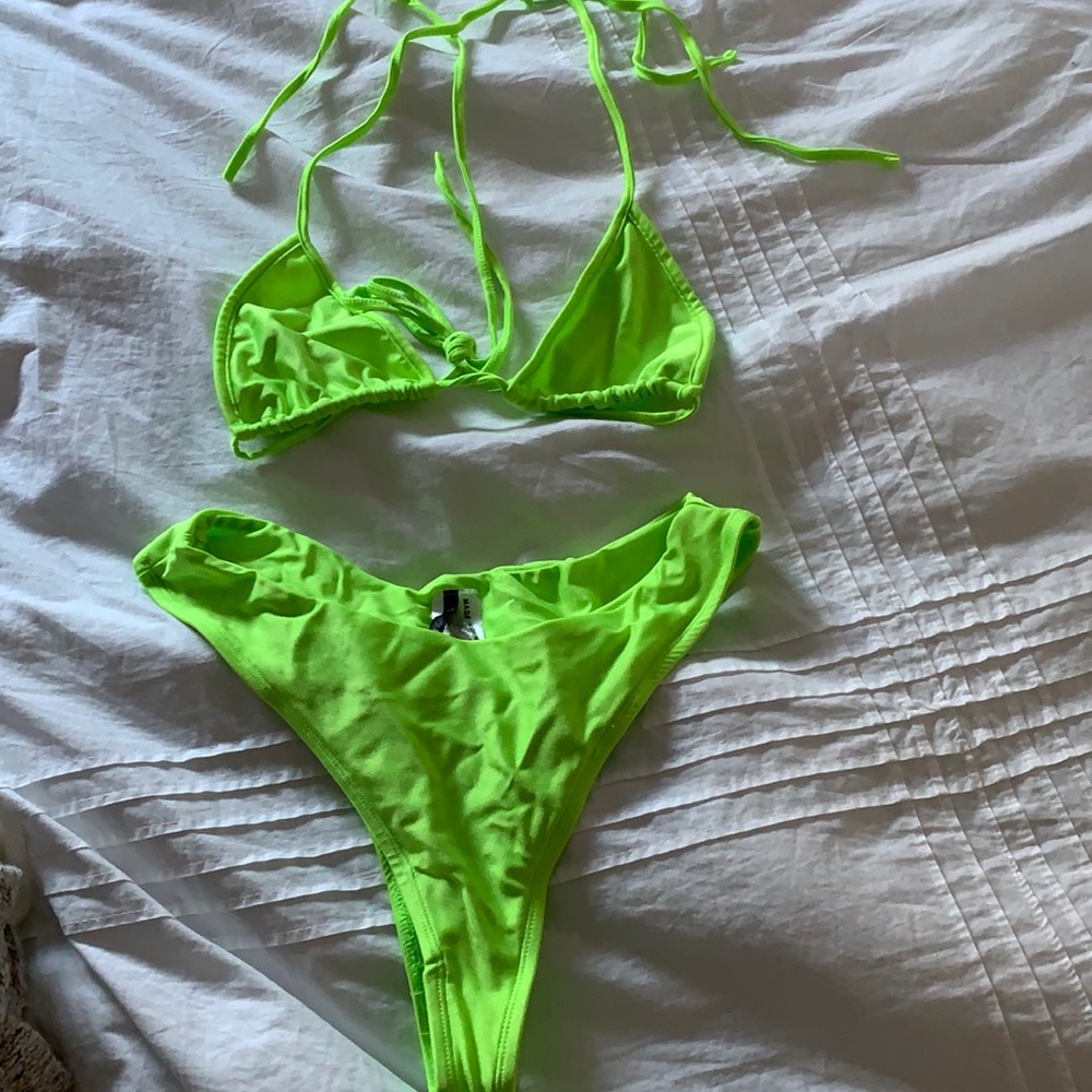 Neon green Fashion Nova bikini